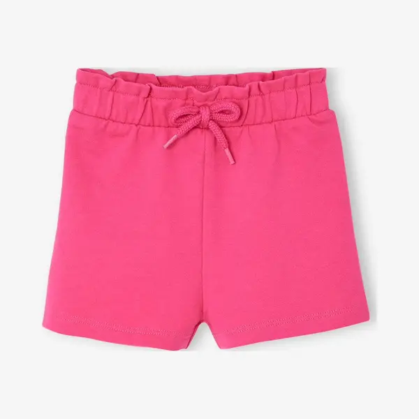 Vertbaudet Fleece Babyshort In Paperbag-stijl Fuchsia thumbnail