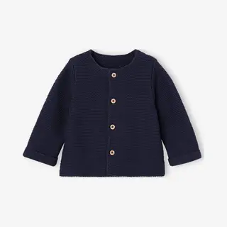 Vertbaudet Basics Vestje 100% Katoen Marineblauw