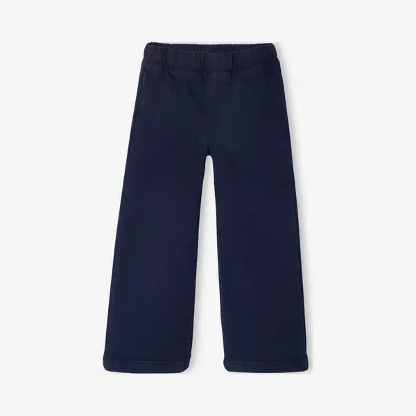 Vertbaudet Brede Meisjestregging Basics Marineblauw thumbnail