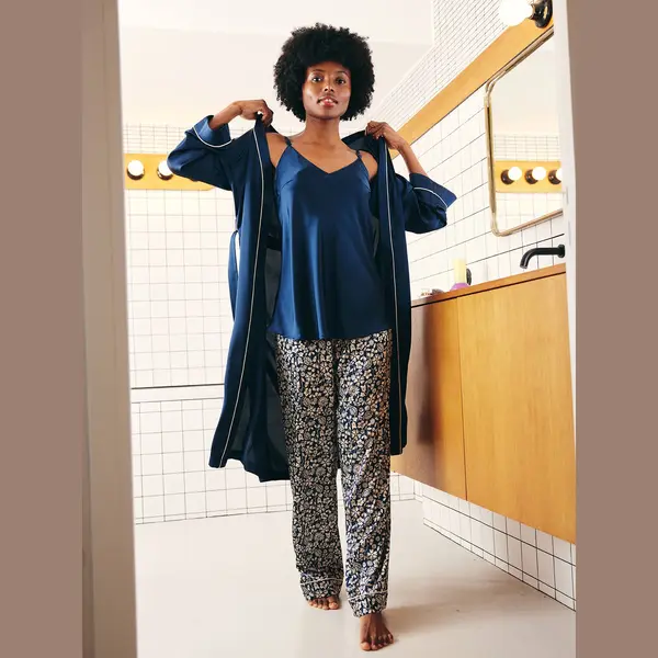 Vertbaudet 3-delige Homewear Set Before And After Marineblauw thumbnail