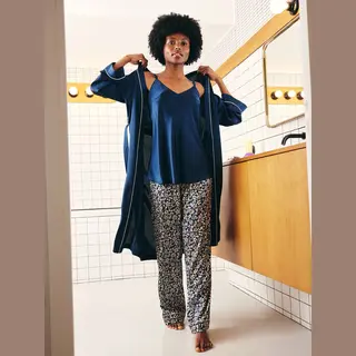 Vertbaudet 3-delige Homewear Set Before And After Marineblauw