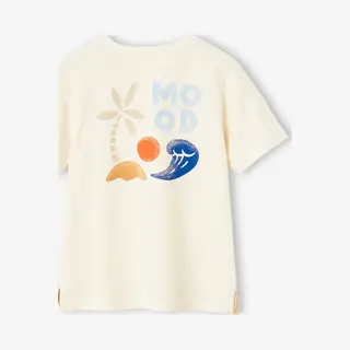 Vertbaudet Jongensshirt Met Maxi Motief Op De Achterkant Ecru