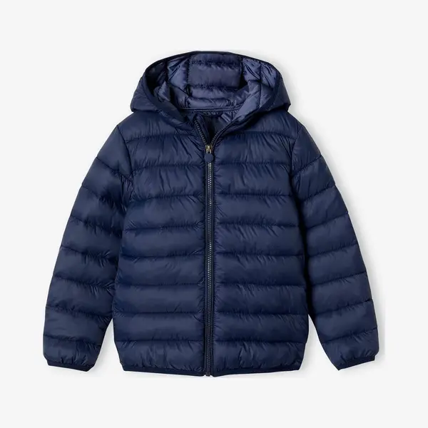Vertbaudet Jungen Light-Steppjacke Mit Kapuze Und Recycling-Polyester Marine 92/98 thumbnail