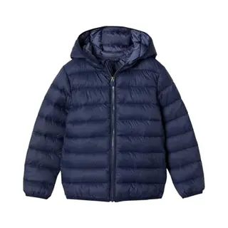 Vertbaudet Jungen Light-Steppjacke Mit Kapuze Und Recycling-Polyester Marine 116