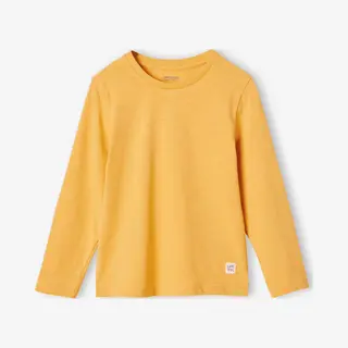 Vertbaudet Jungen Langarmshirt Basic Gelb 152