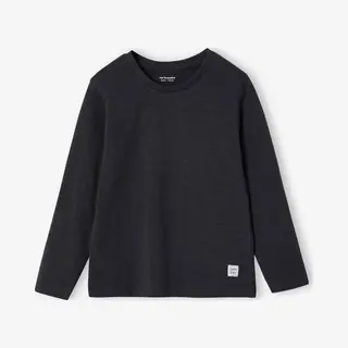 Vertbaudet Personaliseerbare Gekleurd T-shirt Voor Jongens Met Lange Mouwen Antraciet
