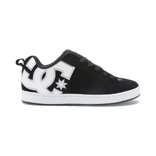 Dc Shoes Court Graffik Damen Sneaker, Black White Stencil, 38 Eu