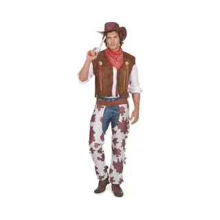 Deguise Toi Cowboy-Kostüm Für Herren Braun-Weiss - Braun