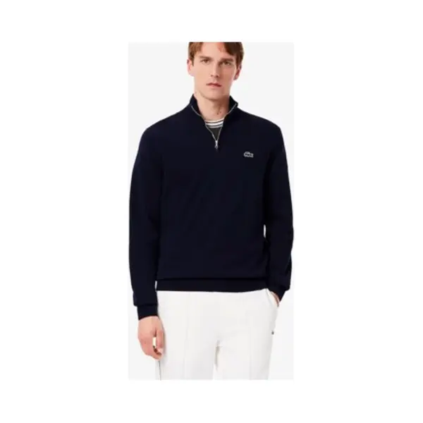 Lacoste Herren Troyer Blau Unifarben Classic Fit thumbnail