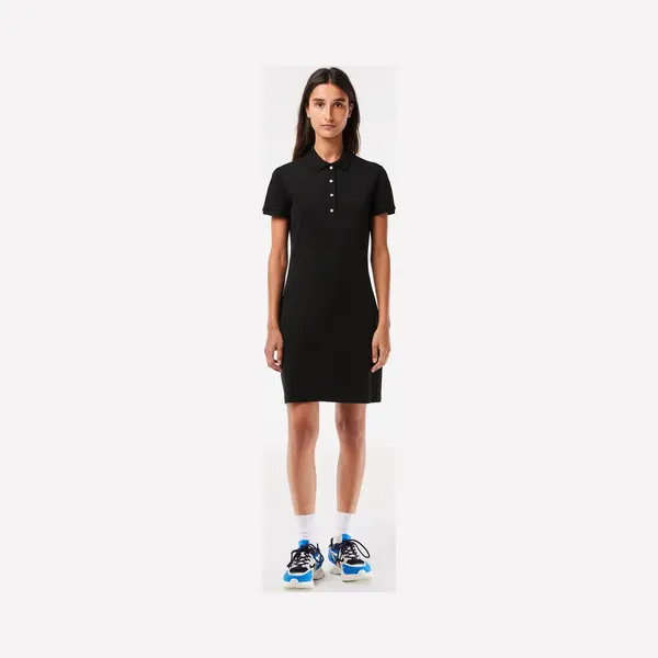 Lacoste Dames Jurk - Navy Blue - Maat 38 thumbnail