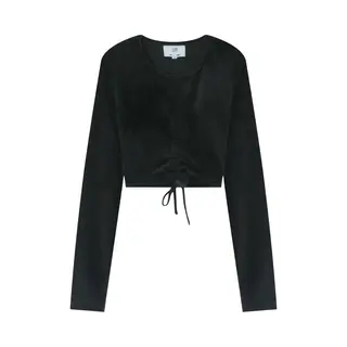 Crop Top T-Shirt Damen Sixth June Cordon Details
