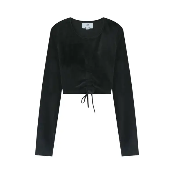 Crop Top T-Shirt Damen Sixth June Cordon Details thumbnail