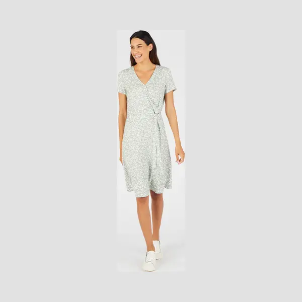 Damart - Wikkeljurk Zuivere Viscose Vezels - Dames - Groen - M thumbnail