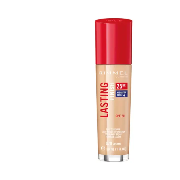 Rimmel Lasting Finish 25H Foundation mit Komfort-Serum, 070 Sesam, 30ml thumbnail