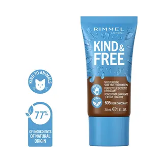 Rimmel Kind + Free Moisturising Skin Tint Foundation, Deep Chocolate 602