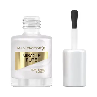 Max Factor Miracle Pure Nail Polish, Opal Coat, Healing Crystal Collection, Plant-Based, Vegan Formula, High Shine, Very Quick Drying, Healthy-Looking