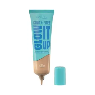 Rimmel Kind & Free, Glow It Up Moisturising Skin Tint, 082 - Golden Ivory, Healthy Glow, Blurs Imperfections, Includes Vitamin E, Aloe Vera,