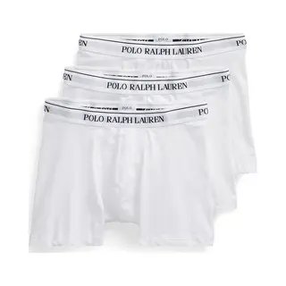 Ralph Lauren Stretch Cotton Boxershorts Weiß (3 Stück) - Xxl