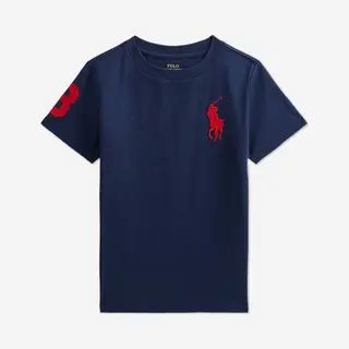Ralph Lauren Boys Jersey Logo T-Shirt In Navy