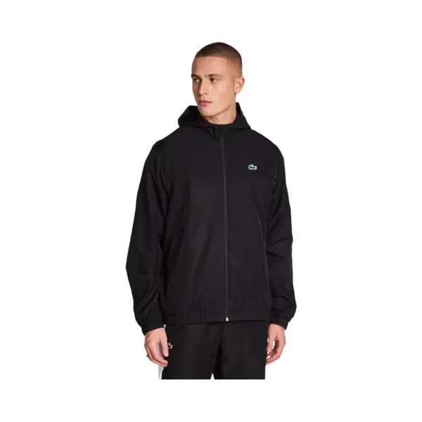 Lacoste Diamond Weave Hooded Herren Trainingsoberteile - Schwarz - Größe Xs thumbnail