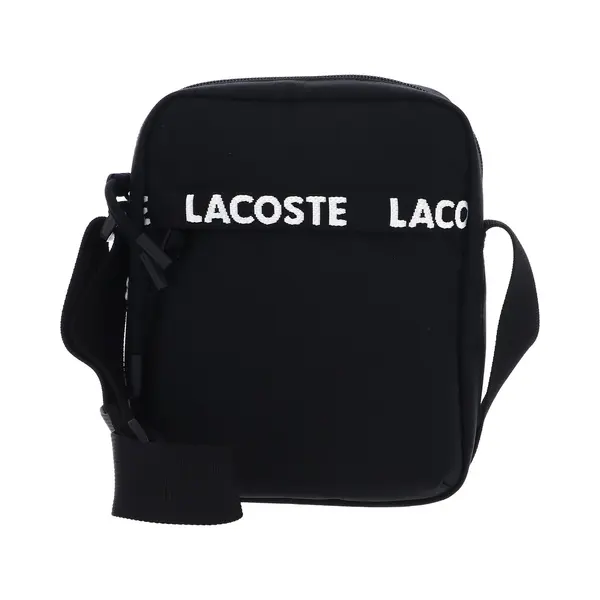 Lacoste Herren Allzwecktasche Umhängetasche Schultertasche Vertical Camera Bag, Farbe, Schwarz, Artikel, -N37 Tape Noir thumbnail