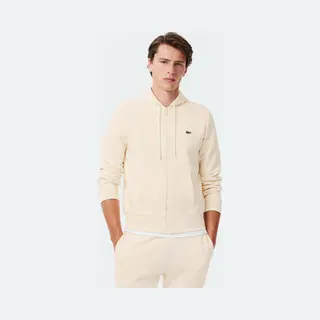 Lacoste Colorblock Full Zip Hoodie Weiß Creme - Xl