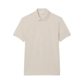 Lacoste Heren Paris Edition Polo Shirt Katoenpique Beige Ii