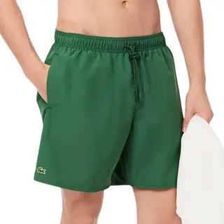 Lacoste Mid Length Monochrome Badehose Grün - M