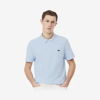 Lacoste Regular Fit Blend Knit Polo Men Light_blue, Size, L