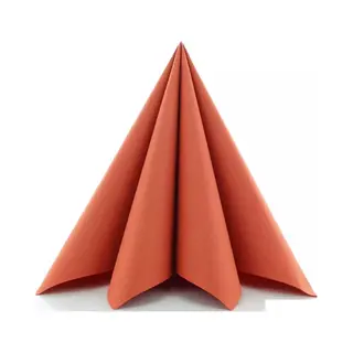 Santex Feest Servetten - 20x Stuks - Terracotta - 40 X 40 Cm - Papier