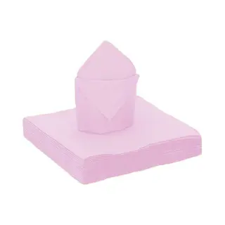 Santex Feest Servetten - 20x Stuks - Lichtroze - 40 X 40 Cm - Papier