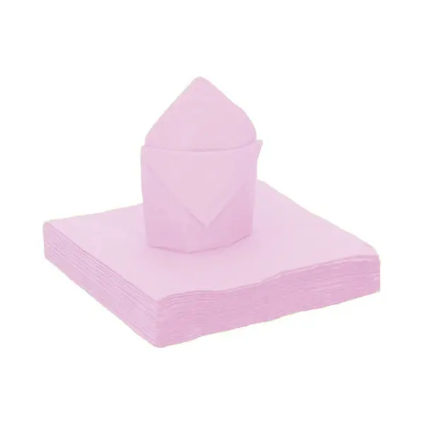 Santex Feest Servetten - 20x Stuks - Lichtroze - 40 X 40 Cm - Papier thumbnail