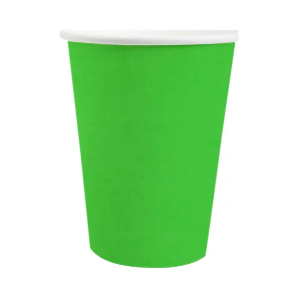 Santex Feest/verjaardag Bekertjes - 10x Stuks - Karton - Felgroen - 270 Ml thumbnail