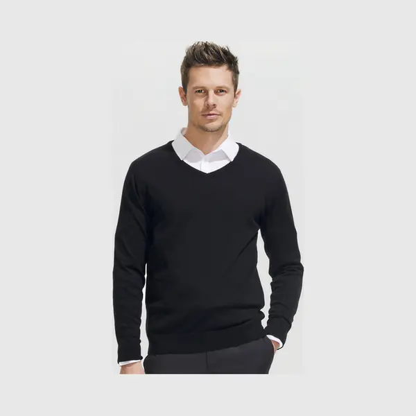 Sol'S Men´s V-Neck Sweater Galaxy L410 - Red - S thumbnail