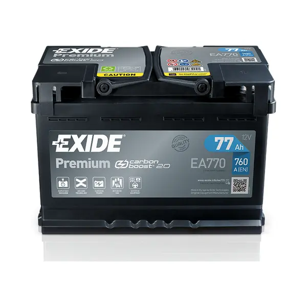 Exide Premium EA770 Fahrzeugbatterie 77 Ah 12 V 760 A Auto thumbnail