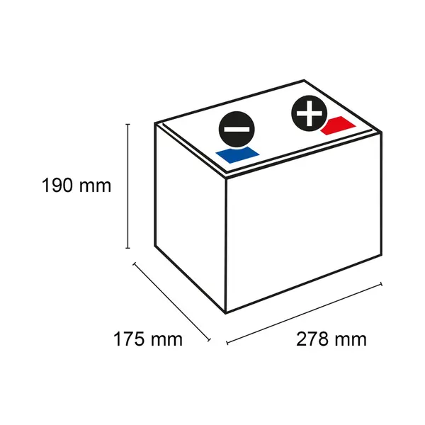 Exide ES650 Equipment Gel Versorgungsbatterie 12V 56Ah 650Wh 460A thumbnail