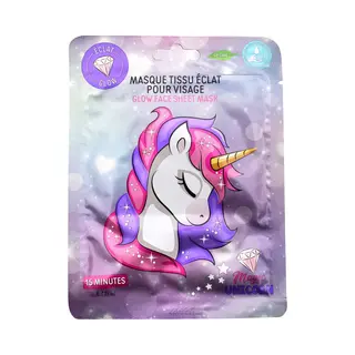 Take Care Unicorn Gezichtsmasker - Hyaluronzuur - Roze Grapefruit - Enkelvoudige Verpakking