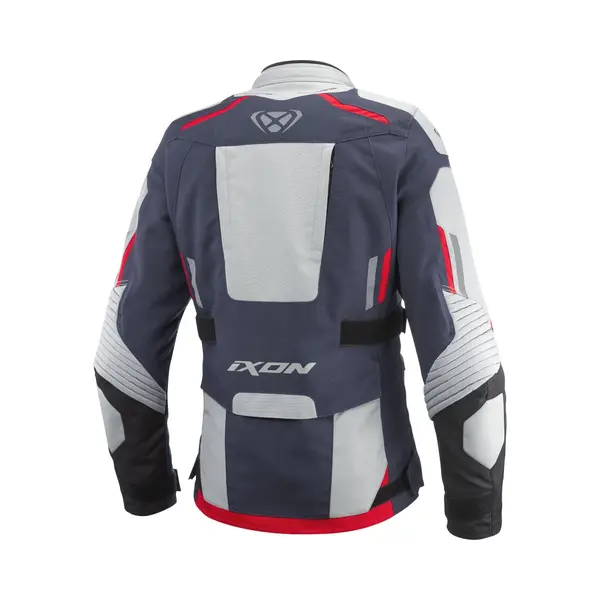 Ixon Midgard Lady Grege Marineblauw Zwart Waterdichte Textiele Motorjas - Maat S - Jas thumbnail