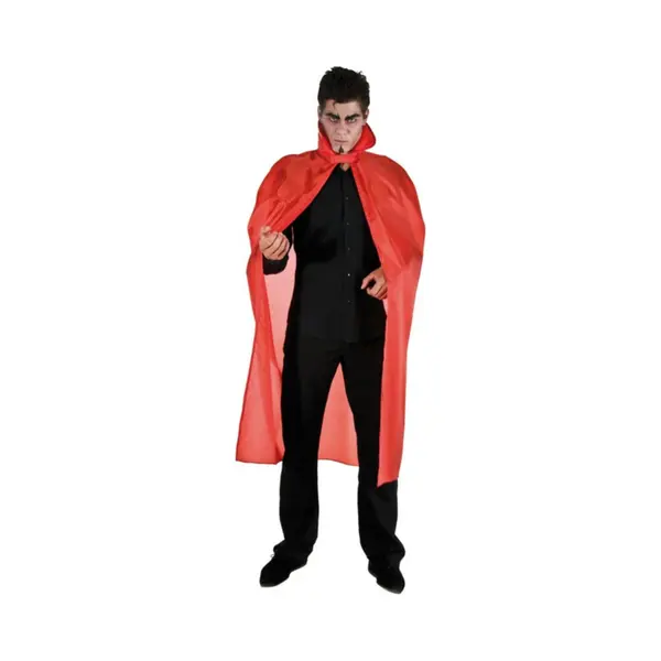 Chaks Halloween Dracula Cape - Voor Volwassenen - Rood - L127 Cm thumbnail