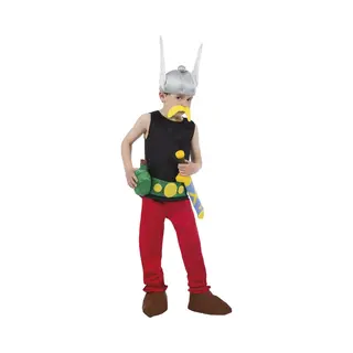 Chaks - Asterix Kostüm Kinder, Offizielle Asterix Und Obelix Verkleidung, 9-teiliges Gallier Set Für Karneval & Comic Con, 128