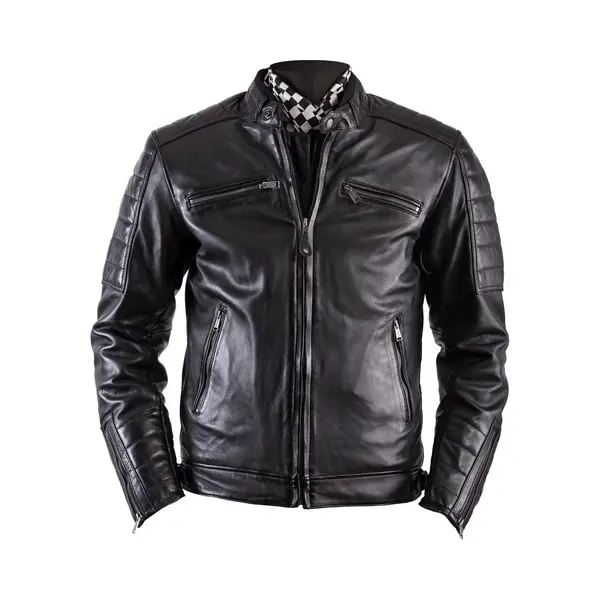 Helstons Cruiser Rag Black Leather Motorcycle Jacket S - Maat - Jas thumbnail