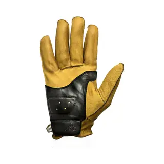 Helstons Motorradhandschuhe Hiro Sommer Leder Soft Gold-Schwarz, Schwarz/Gold, T8