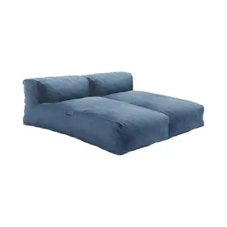 Oviala - Modulaire Tuinset Met 2 Ligstoelen, Pacific Blauw - Mixi