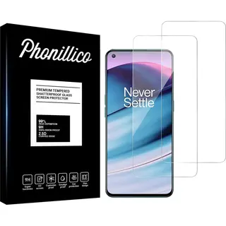 Phonillico Screenprotector Voor OnePlus Nord Ce 5G - 2 Stuks Beschermglas Van Glas Transparante Glazen Schermbeschermfolie