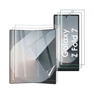 Phonillico Screenprotector Voor Samsung Galaxy Z Fold 7 - 2 Stuks Beschermende Kunststoffen Transparante Plastic Schermfolie