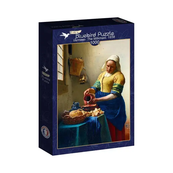 Bluebird Puzzle Legpuzzel Vermeer Melkmeisje 1000 Stukjes Kunst. thumbnail