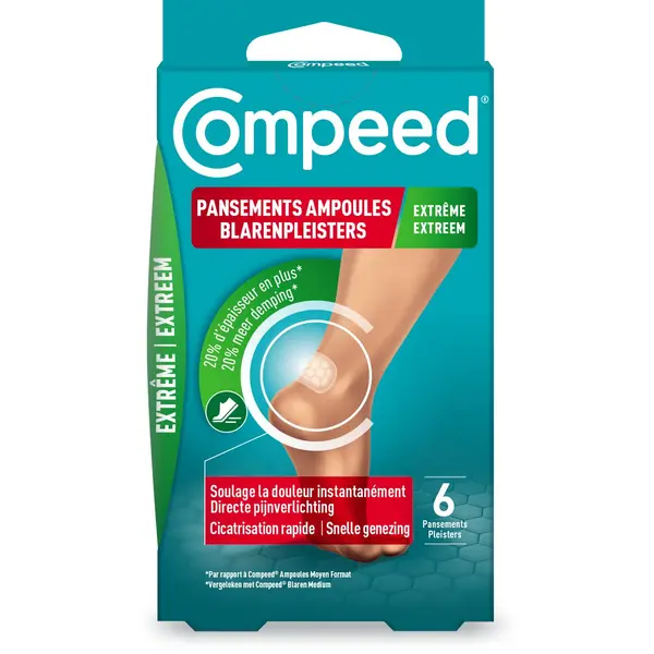 Compeed Blarenpleisters Extreme - Blarenpleisters - Blarenpleisters Bieden Directe Pijnverlichting, Snellere Genezing - 6 Stuks thumbnail