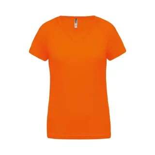 Proact® Dames Sport-t-shirt V-hals PA477 - Fluorescent Orange - Xl