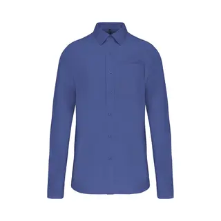 Kariban Heren Poplin Overhemd Lange Mouwen K541 - Cobalt Blue - Xxl