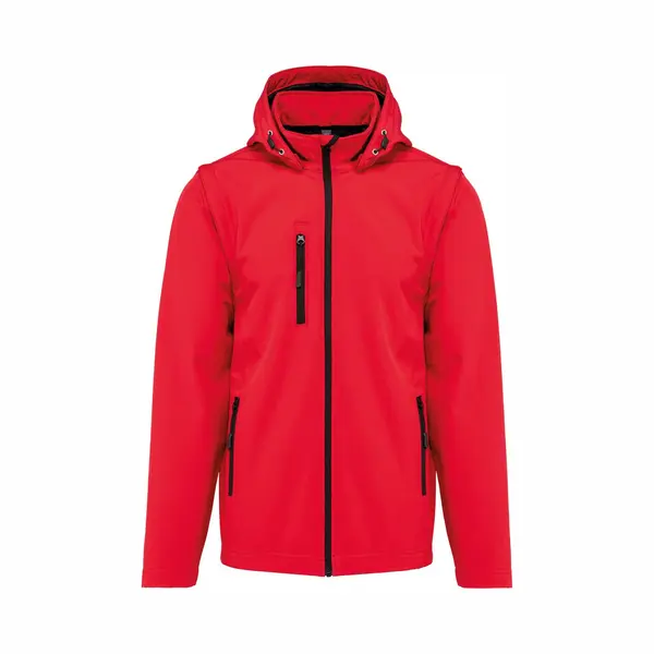 3-lagige Kapuzenjacke Mit Abnehmbaren Ärmeln Kariban Softshell thumbnail